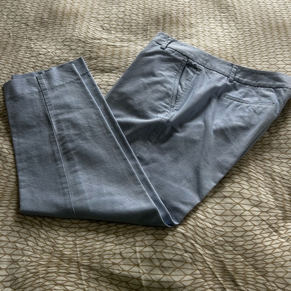 J. Crew Women’s Light Blue Linen Ankle Pants